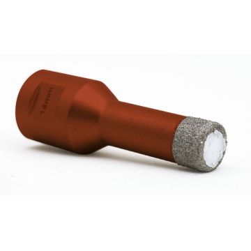 Carota diamantata pt. gresie portelanata & piatra - diam. 14mm -cu ceara- Profesional Standard - DXDY.REDrill.14