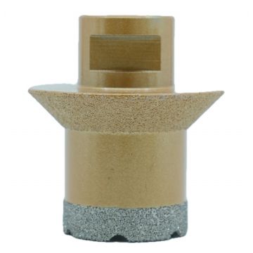 Carota diamantata pt. gresie portelanata & piatra - diam. 35-55mm Ventil - Premium - DXDY.GOLDrill.35-55V