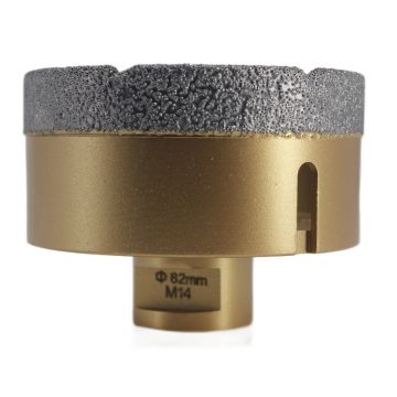 Carota diamantata pt. gresie portelanata & piatra - diam. 82mm - Premium - DXDY.GOLDrill.82