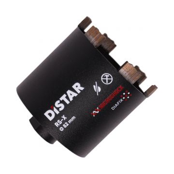 Carota diamantata RS-X pt. beton si beton armat - 6 segmenti turbo diam. 82mm, ax M16 - Premium - DiStar-11133048034