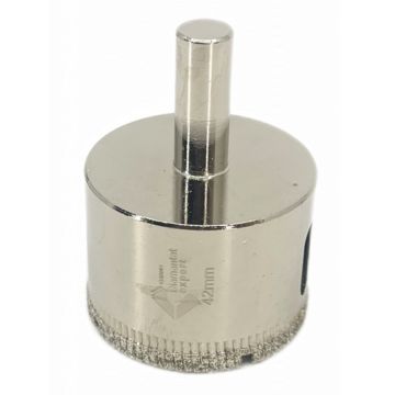 Carota diamantata WETDrill 42mm - gaurire cu apa pt. portelan, faianta, gresie etc. - Profesional Standard. - DXDY.WETDrill.42