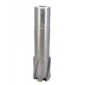 Carota pt. otel din carbura de tungsten, ⌀ 24mm, h=50mm, cu prindere Weldon - DXDY.P-TCT-50.24.W