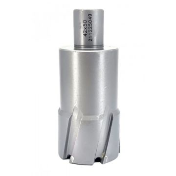 Carota pt. otel din carbura de tungsten, ⌀ 42mm, h=50mm, cu prindere Weldon - DXDY.P-TCT-50.42.W