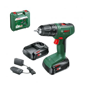 Masina de Gaurit si Insurubat EasyDrill 18V-40 (06039D8005) cu 2 Acumulatori si Incarcator 2 Trepte de Putere Verde