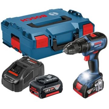 Masina de Gaurit si Insurubat GSR 18V-50 Cu Acumulator + 2 x Acumulatori GBA 18V 5.0Ah  + Incarcator GAL 1880 CV + L-Boxx