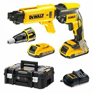 Masina de insurubat gips carton cu 2 acumulatori 18V 2Ah Dewalt DCF620D2K-QW