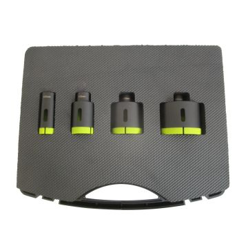 Set 4 carote diamantate pt. gresie portelanata & piatra - diam. 25, 35, 50, 68 (mm) - Super Premium - DXDH.80406.Satz4.25-68