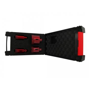 Set carote diamantate pt. gresie portelanata & piatra - diam. 35, 40, 50, 68mm Premium - DXDH.80408.S35-68