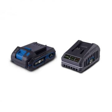 Set incarcator si acumulator SBSK2.0 Scheppach 7909201720, 20 V, 2 Ah, 2.4 A