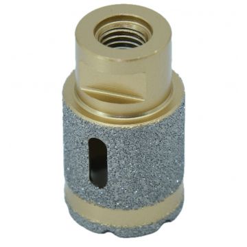 Carota diamantata gaurire si frezare pt. gresie portelanata & piatra - diam. 35mm - Premium - DXDY.HighDrill.35