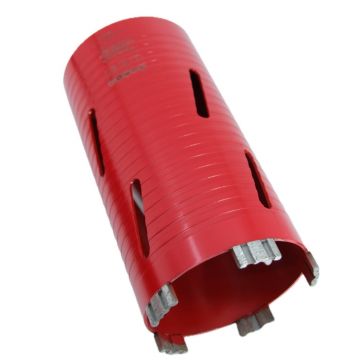 Carota diamantata Super PREMIUM ø102mm x 180mm x M16 pentru gaurire Beton armat, Zidarie, Granit - DXQZ.REDCORE.102