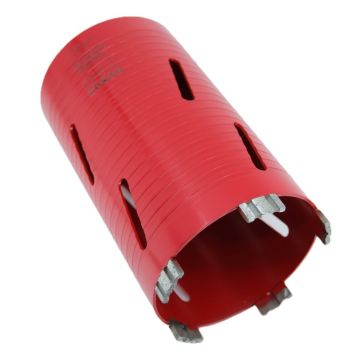 Carota diamantata Super PREMIUM ø115mm x 180mm x M16 pentru gaurire Beton armat, Zidarie, Granit - DXQZ.REDCORE.115