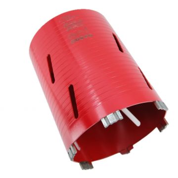 Carota diamantata Super PREMIUM ø152mm x 180mm x M16 pentru gaurire Beton armat, Zidarie, Granit - DXQZ.REDCORE.152