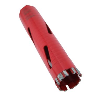 Carota diamantata Super PREMIUM ø45mm x 180mm x M16 pentru gaurire Beton armat, Zidarie, Granit - DXQZ.REDCORE.45