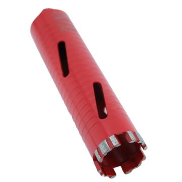 Carota diamantata Super PREMIUM ø48mm x 180mm x M16 pentru gaurire Beton armat, Zidarie, Granit - DXQZ.REDCORE.48