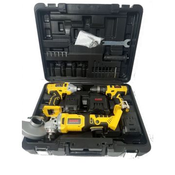Pistol impact si Polizor Unghiular si Autofiletanta Boxer 24V si Accesorii