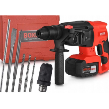 Rotopercutor,Boxer cu 2 acumulatorii 24v 4A si Accesorii