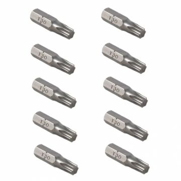 Set de biti torx JeTech T30, T30, 25 mm, 10 buc